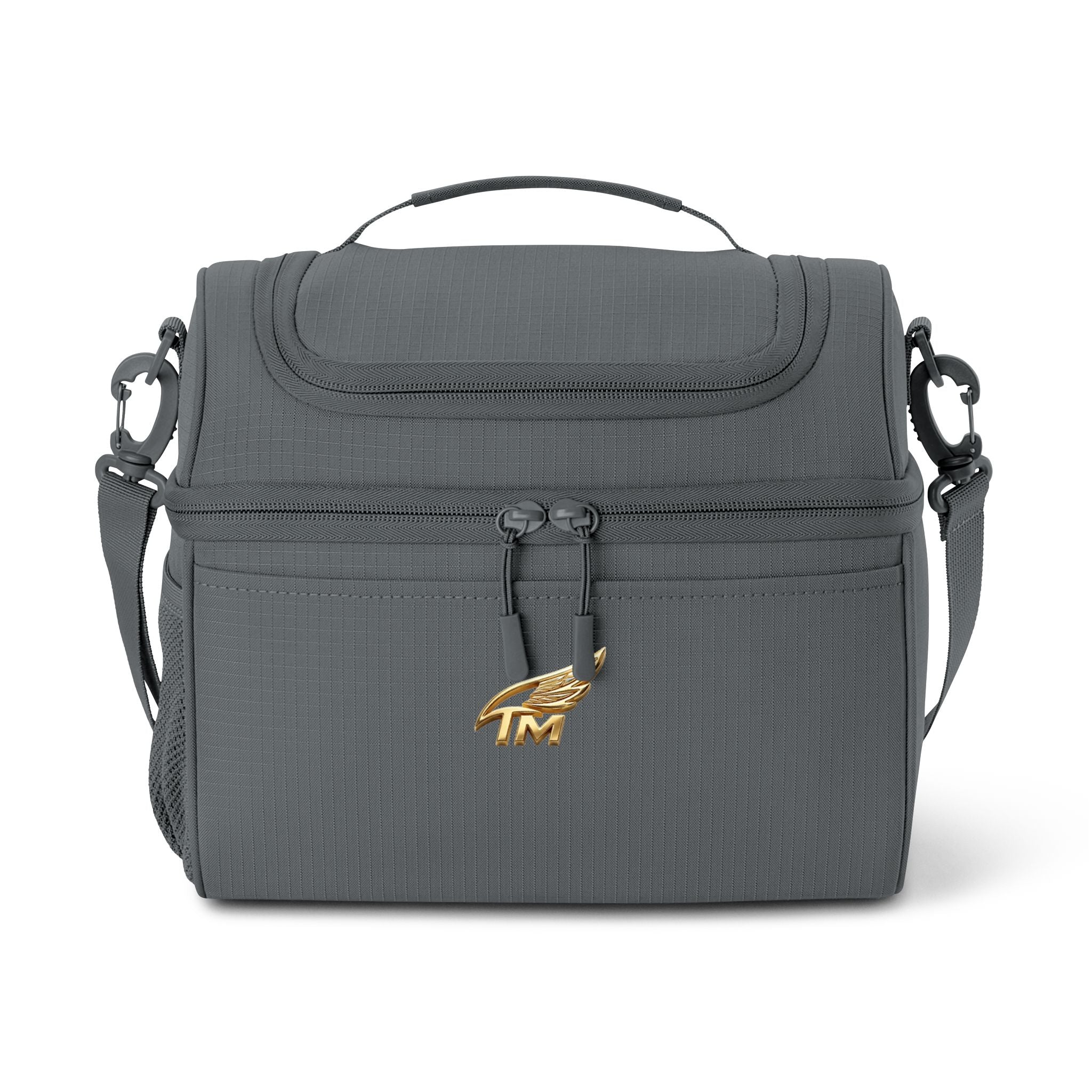 Embroidered 'TM' Insulated Cooler Bag - Compact Lunch & Picnic Tote