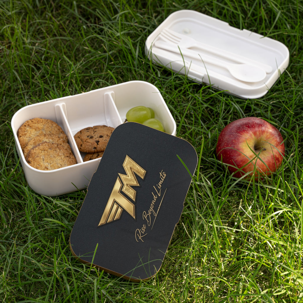 Bento Lunch Box — Black & Gold “TM”