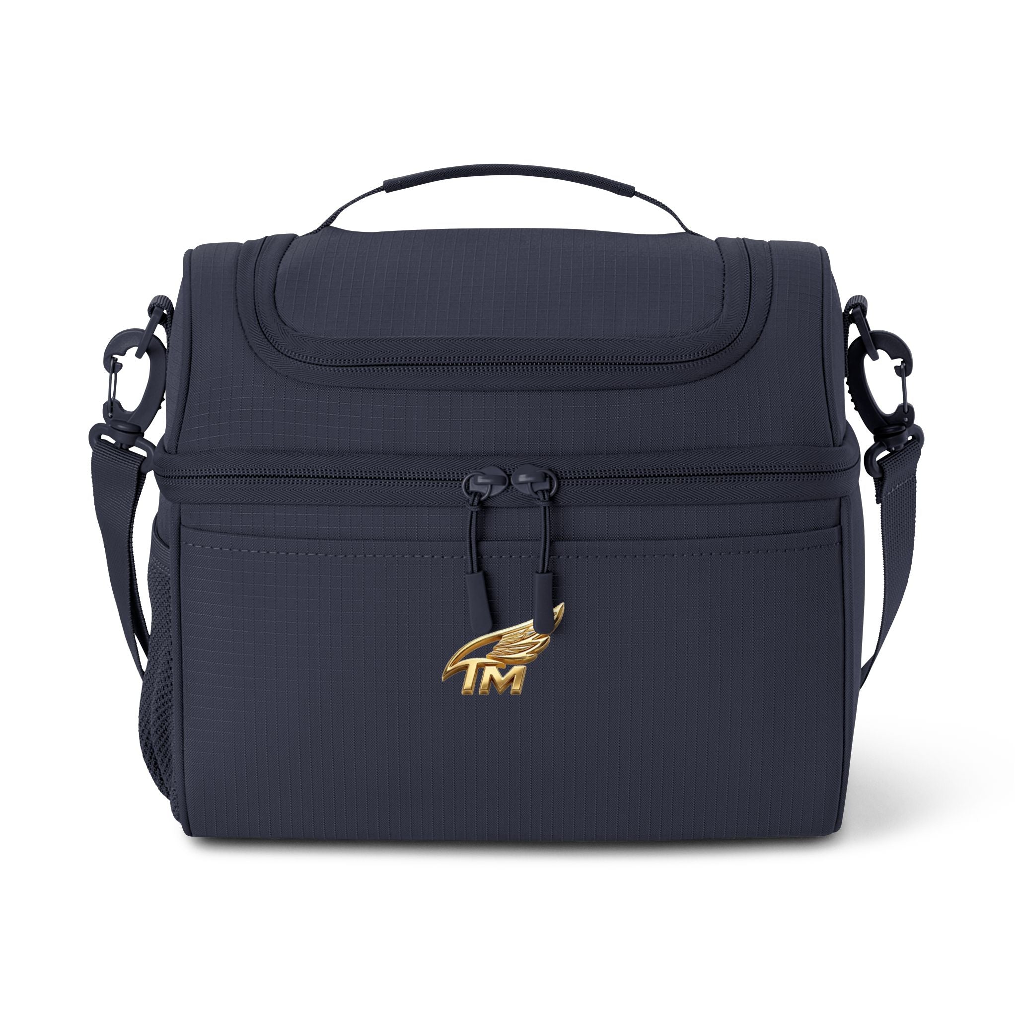 Embroidered 'TM' Insulated Cooler Bag - Compact Lunch & Picnic Tote