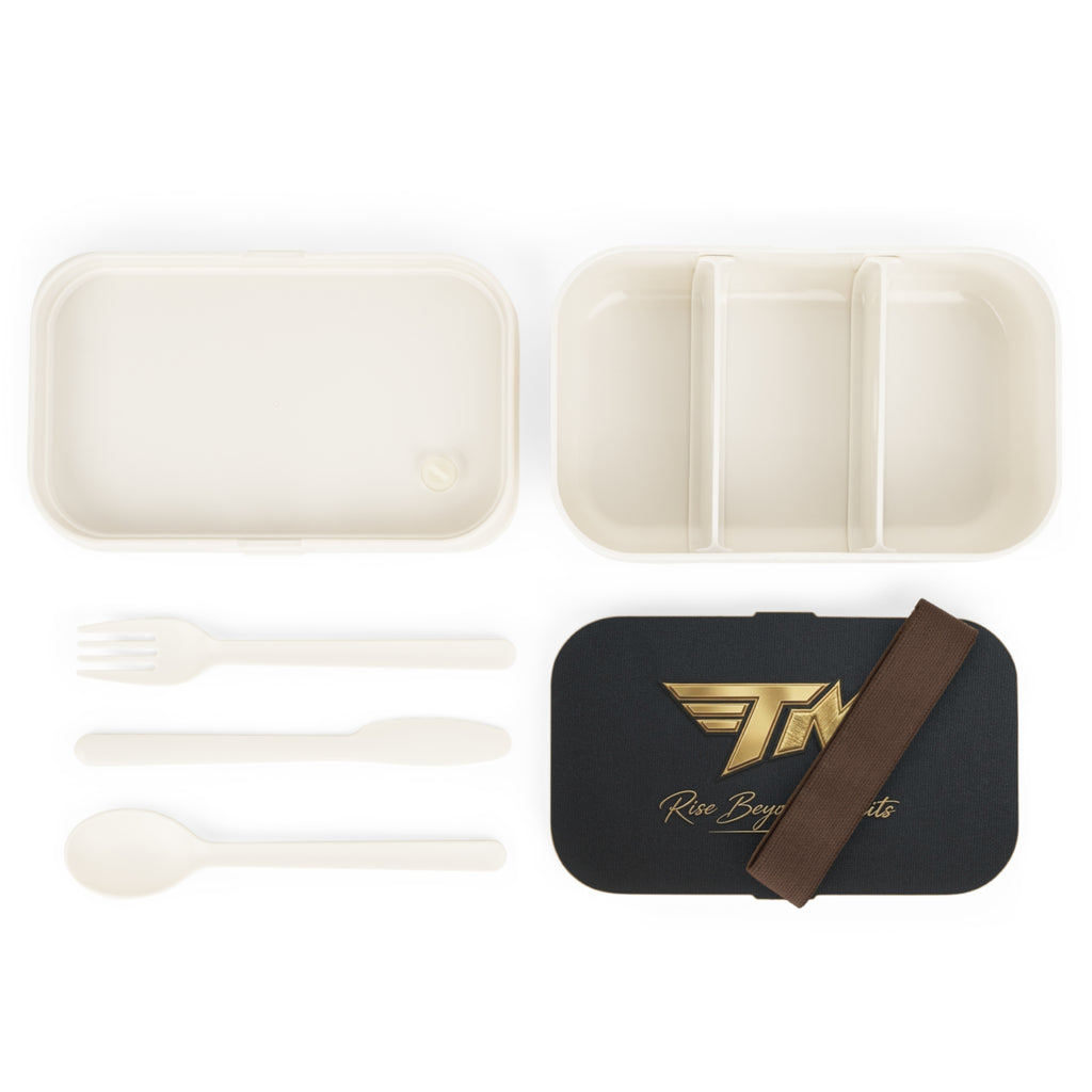Bento Lunch Box — Black & Gold “TM”