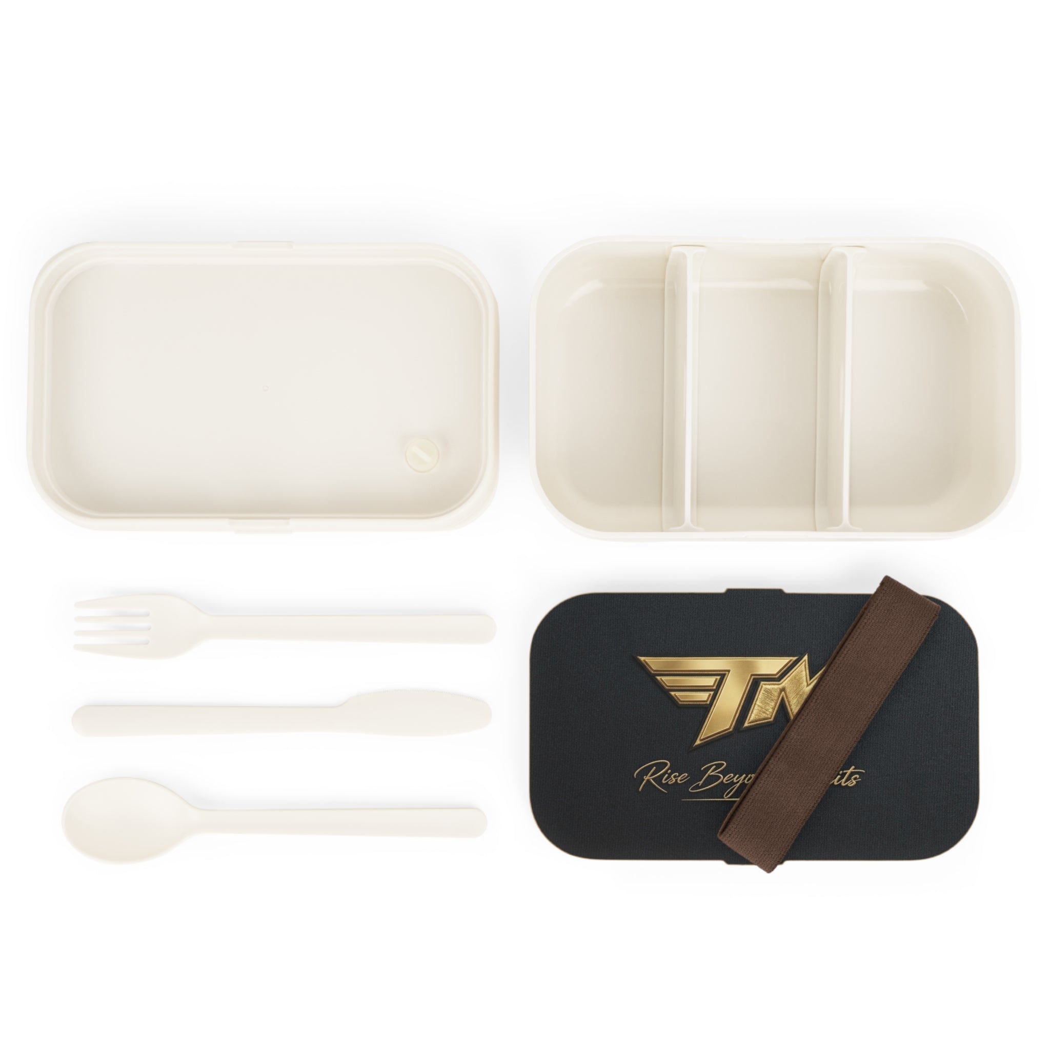 Bento Lunch Box — Black & Gold “TM”