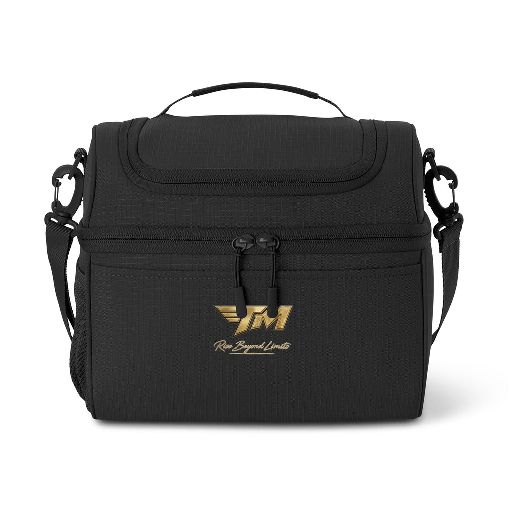 Insulated Cooler Bag with Gold  — Portable Lunch & Drink Cooler