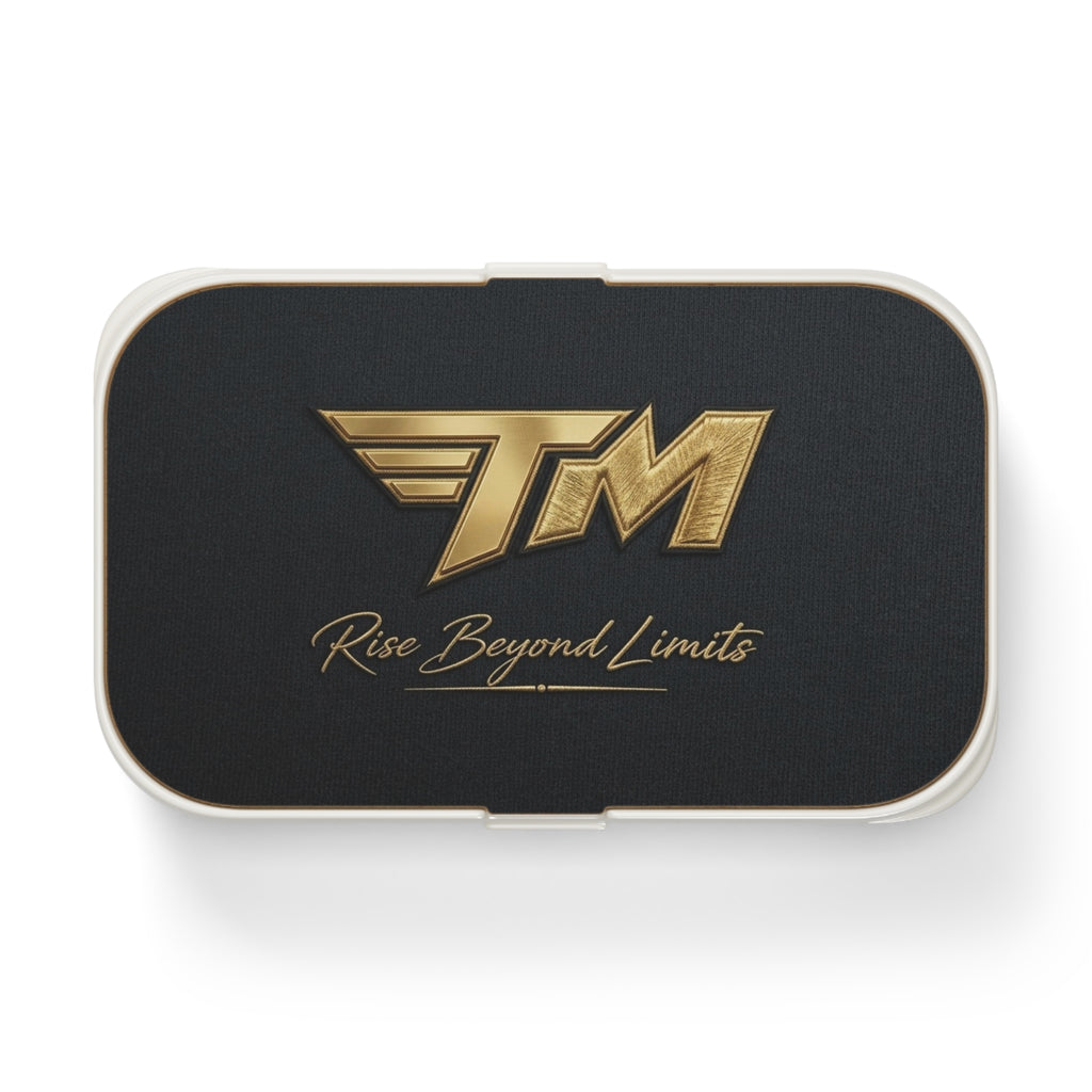 Bento Lunch Box — Black & Gold “TM”